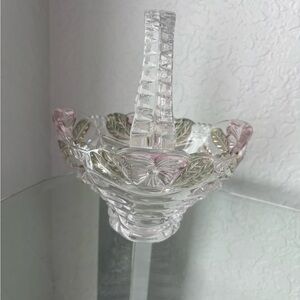 MCM  vintage Anna Hutte Bleikristall lead crystal basket